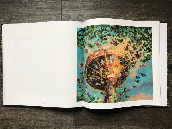 Interior image of the book Neverlandscape, a collection of works by Eric Roux-Fontaine.
