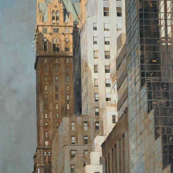 "Sherry Netherland," oil on canvas, 72"x 32" (183 x 81cm)