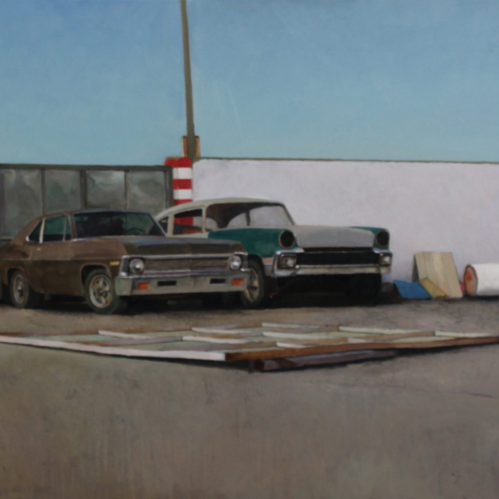 "Ride on," oil on canvas, 31½" x 63" (80 x 160cm)
