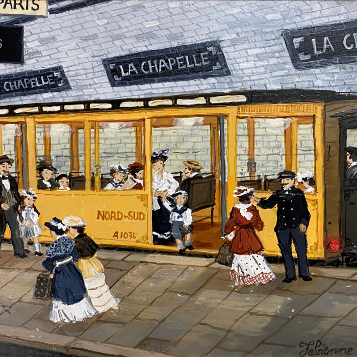 "La Chapelle," acrylic on board, 7½" x 9½" (19 x 24cm)