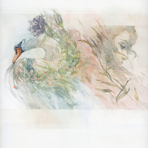 "Resonance X," watercolor on board, 24" x 18" (61 x 46cm)